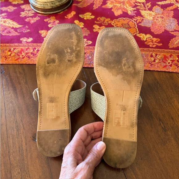 DOLCE VITA Mint Raffia PEIO Sandal • 7.5 - Picture 5 of 8
